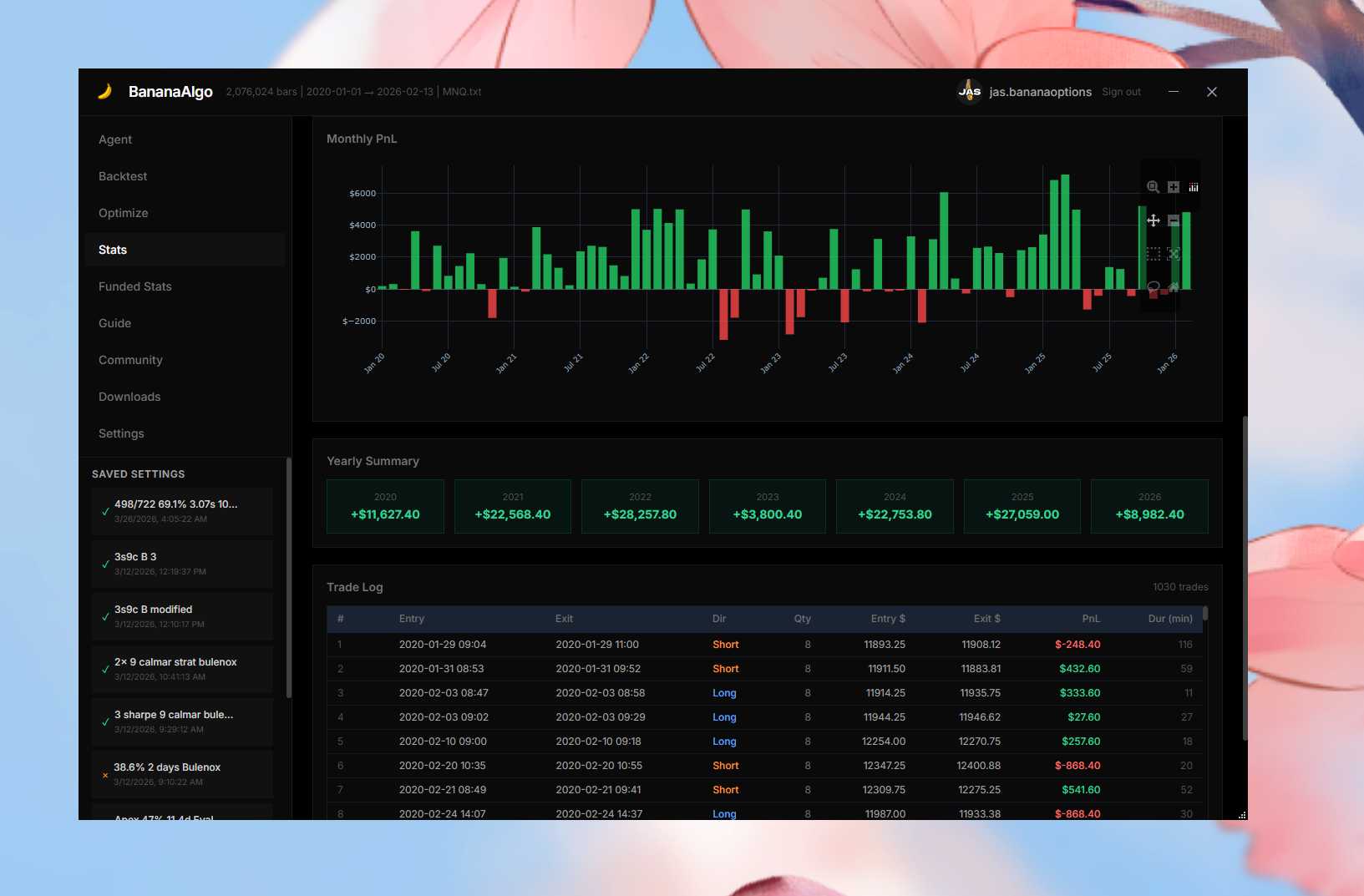 BananaAlgo screenshot 5