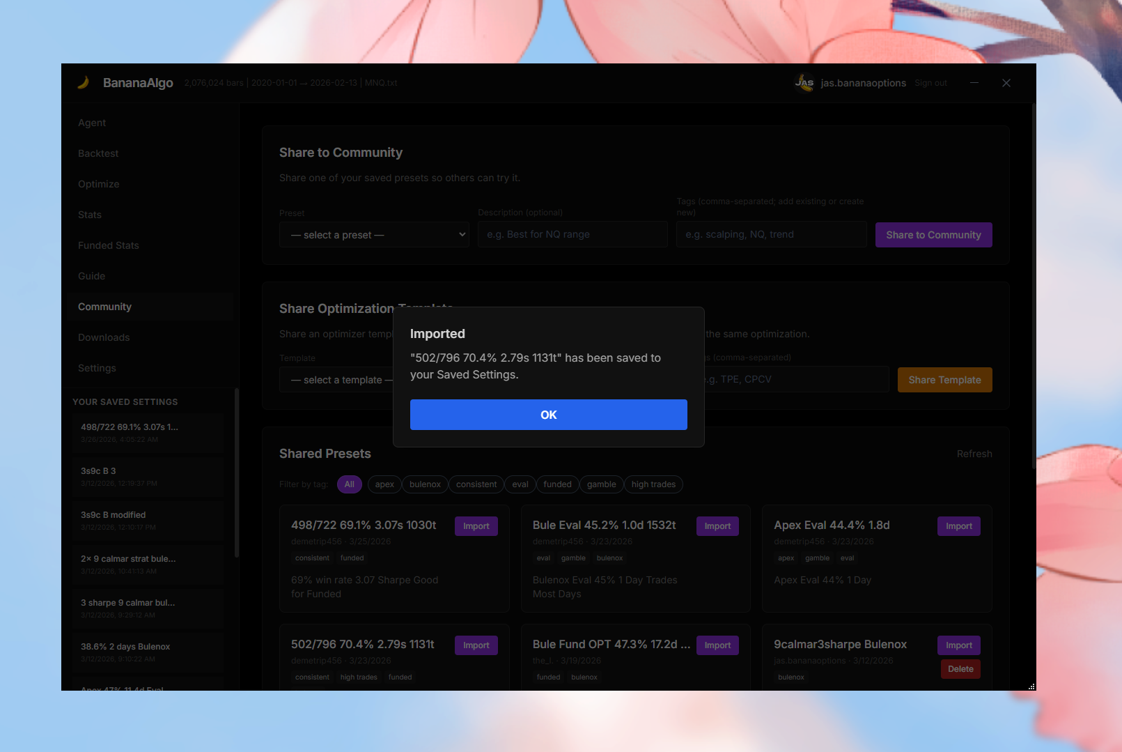 BananaAlgo screenshot 11